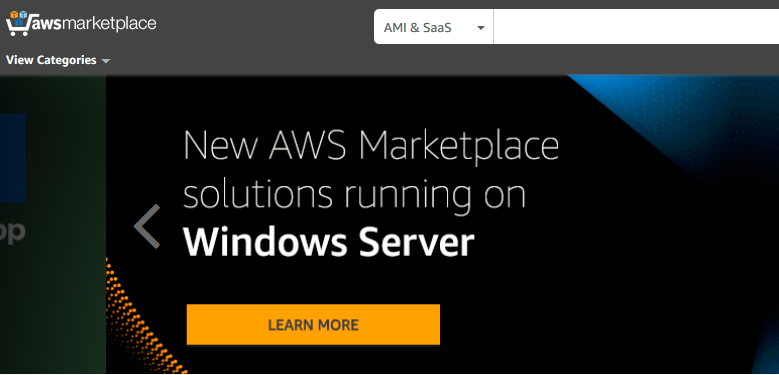 AWS market place run on windows server